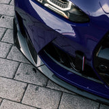 MHC+ BMW M3/M4 CSL Style Front Splitter In Pre Preg Carbon Fiber (G80/G81/G82/G83) by MHC+ MHCP-G80G82-FS005
