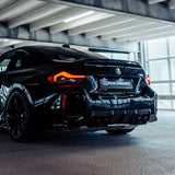 MHC+ BMW M2 G87 OEM Style Rear Diffuser In Pre Preg Gloss Carbon Fiber (G87) by MHC+ MHCP-G87-CF-RD002