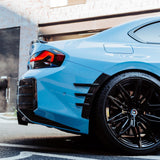 MHC+ BMW M2 G87 Performance Style Rear Side Fender Trims In Pre Preg Gloss Carbon Fiber (G87) by MHC+ MHCP-G87-CF-ST002