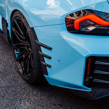 MHC+ BMW M2 G87 Performance Style Rear Side Fender Trims In Pre Preg Gloss Carbon Fiber (G87) by MHC+ MHCP-G87-CF-ST002
