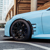 MHC+ BMW M2 G87 Performance Style Front Side Fender Trims In Pre Preg Gloss Carbon Fiber (G87) by MHC+ MHCP-G87-CF-ST001