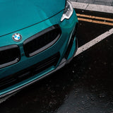 MHC+ BMW M240i Performance Style Front Splitter In Pre Preg Carbon Fiber (G42) by MHC+ MHCP-G42-CF-FS001