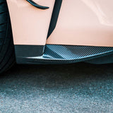 MHC+ BMW M3/M4 OEM Style Replacement Front Side Splitters In Pre Preg Carbon Fiber (G80/G81/G82/G83) by MHC+ MHCP-G80G82-CF-FS002