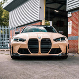 MHC+ BMW M3/M4 Performance Style Front Splitter In Pre Preg Carbon Fiber (G80/G81/G82/G83) by MHC+ MHCP-G80G82-CF-FS004