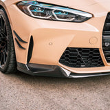 MHC+ BMW M3/M4 Performance Style Front Splitter In Pre Preg Carbon Fiber (G80/G81/G82/G83) by MHC+ MHCP-G80G82-CF-FS004
