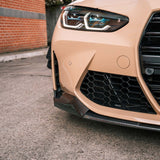 MHC+ BMW M3/M4 Performance Style Front Splitter In Pre Preg Carbon Fiber (G80/G81/G82/G83) by MHC+ MHCP-G80G82-CF-FS004
