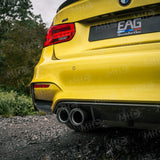 MHC+ BMW M3/M4 Performance Style Rear Diffuser In Gloss Pre Preg Carbon Fiber (F80/F82/F83) by MHC+ MHCP-F80F82-CF-RD001