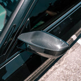 MHC+ BMW G Series M Wing Mirror Covers in Pre Preg Carbon Fiber (G80/G81/G82/G83/G87/G42) by MHC+