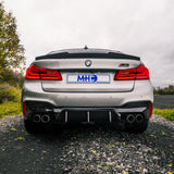 MHC+ BMW M5/5 Series M4 Style Rear Spoiler In Pre Preg Carbon Fiber (F90/G30) by MHC+ MHCP-G30F90-CF-RS001