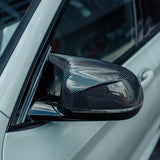 MHC+ BMW X Series Wing Mirror Covers In Pre Preg Carbon Fiber (F97 X3M, F98 X4M, F95 X5M & F96 X6M) by MHC+ MHCP-F9X-CF-MC002