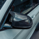 MHC+ BMW X Series Wing Mirror Covers In Pre Preg Carbon Fiber (F97 X3M, F98 X4M, F95 X5M & F96 X6M) by MHC+ MHCP-F9X-CF-MC002
