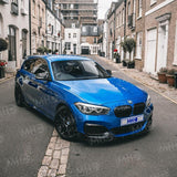 MHC Black BMW 1 Series Performance Style Front Splitter In Gloss Black (F20/F21) by MHC+ MHCB-F20F21-GB-FS001