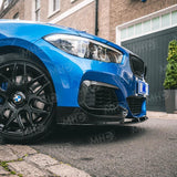 MHC Black BMW 1 Series Performance Style Front Splitter In Gloss Black (F20/F21) by MHC+ MHCB-F20F21-GB-FS001