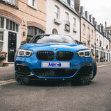 MHC Black BMW 1 Series Performance Style Front Splitter In Gloss Black (F20/F21) by MHC+ MHCB-F20F21-GB-FS001