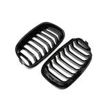 MHC Black BMW 1 Series Pre-LCI Single Slat Front Grilles In Gloss Black (F20/F21) by MHC+ MHCB-PREF20F21-GB-FG001