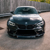 MHC Black BMW M2 CSM Style Front Splitter In Gloss Black (F87) by MHC+ MHCB-F87C-GB-FS001
