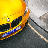 MHC Black BMW M2/2 Series OEM M2 Style Double Slat Front Grille In Gloss Black (F87/F22/F23) by MHC+ MHCB-2SER-GB-FG002