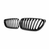 MHC Black BMW M2/2 Series Single Slat Front Grilles In Gloss Black (F87/F22/F23) by MHC+ MHCB-2SER-GB-FG001