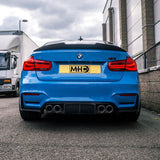 MHC+ BMW M3/3 Series Ducktail Style Spoiler In Pre Preg Carbon Fiber (F80/F30) by MHC+ MHCP-F80-CF-RS001