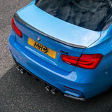 MHC+ BMW M3/3 Series Ducktail Style Spoiler In Pre Preg Carbon Fiber (F80/F30) by MHC+ MHCP-F80-CF-RS001
