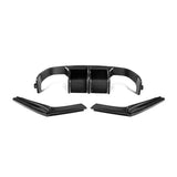 MHC+ BMW M3/M4 Aggressive 3 Piece Rear Diffuser Gloss Pre Preg Carbon Fiber (F80/F82/F83) by MHC+ MHCP-F80F82-CF-RD002