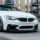 MHC+ BMW M3/M4 GT Style Front Splitter In Gloss Pre Preg Carbon Fiber (F80/F82/F83) by MHC+ MHCP-F80F82-CF-FS003