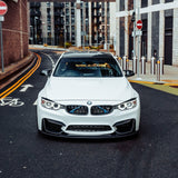 MHC+ BMW M3/M4 GT Style Front Splitter In Gloss Pre Preg Carbon Fiber (F80/F82/F83) by MHC+ MHCP-F80F82-CF-FS003