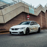MHC+ BMW M3/M4 GT Style Front Splitter In Gloss Pre Preg Carbon Fiber (F80/F82/F83) by MHC+ MHCP-F80F82-CF-FS003