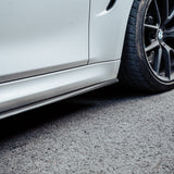 MHC+ BMW M3/M4 Full Length Performance Side Skirts In Gloss Pre Preg Carbon Fiber (F80/F82/F83) by MHC+ MHCP-F80F82-CF-SS001