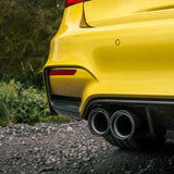 MHC+ BMW M3/M4 Rear Bumper Inserts In Gloss Pre Preg Carbon Fiber (F80/F82/F83) by MHC+ MHCP-F80F82-DC-RS001