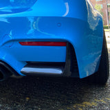 MHC+ BMW M3/M4 Rear Bumper Inserts In Gloss Pre Preg Carbon Fiber (F80/F82/F83) by MHC+ MHCP-F80F82-DC-RS001