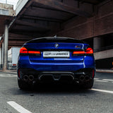 MHC+ BMW M5/5 Series Ducktail Style Rear Spoiler In Pre Preg Carbon Fiber (F90/G30) by MHC+ MHCP-G30F90-CF-RS003