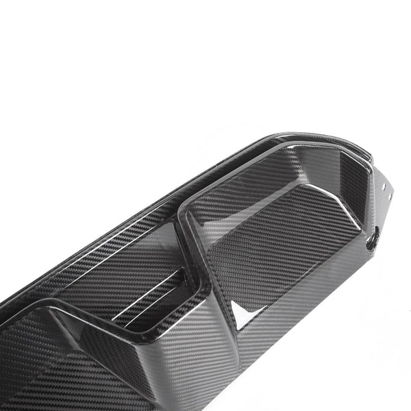 MHC+ BMW M5 LCI CS Style Rear Diffuser In Pre Preg Gloss Carbon Fibre ...