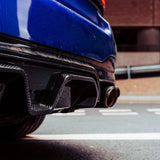 MHC+ BMW M5 LCI CS Style Rear Diffuser In Pre Preg Gloss Carbon Fiber (F90) by MHC+ MHCP-F90LCI-CF-RD001