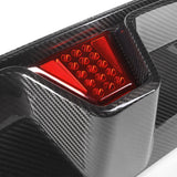 MHC+ BMW M5 LCI CS Style Rear Diffuser With LED In Pre Preg Gloss Carbon Fiber (F90) by MHC+ MHCP-F90LCI-CF-RD002