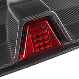 MHC+ BMW M5 LCI CS Style Rear Diffuser With LED In Pre Preg Gloss Carbon Fiber (F90) by MHC+ MHCP-F90LCI-CF-RD002
