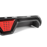 MHC+ BMW M5 LCI CS Style Rear Diffuser With LED In Pre Preg Gloss Carbon Fiber (F90) by MHC+ MHCP-F90LCI-CF-RD002