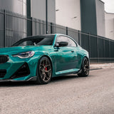 MHC+ BMW M240i Performance Style Side Skirt Fins in Pre Preg Carbon Fiber (G42) by MHC+ MHCP-G42-CF-SS001