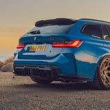 MHC+ BMW M3/M4 DF1 LED Rear Diffuser In Gloss Pre Preg Carbon Fiber (G80/G81/G82/G83) by MHC+ MHCP-G80G82-CF-RD005