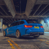 MHC+ BMW M3/M4 DF1 LED Rear Diffuser In Gloss Pre Preg Carbon Fiber (G80/G81/G82/G83) by MHC+ MHCP-G80G82-CF-RD005