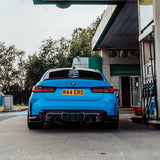 MHC+ BMW M3/M4 DF1 LED Rear Diffuser In Gloss Pre Preg Carbon Fiber (G80/G81/G82/G83) by MHC+ MHCP-G80G82-CF-RD005