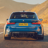 MHC+ BMW M3/M4 DF1 LED Rear Diffuser In Gloss Pre Preg Carbon Fiber (G80/G81/G82/G83) by MHC+ MHCP-G80G82-CF-RD005