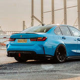 MHC+ BMW M3 SS1 Rear Side Splitters In Gloss Pre Preg Carbon Fiber (G80/G81) by MHC+ MHCP-G80-CF-RD002