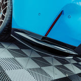 MHC+ BMW M3 SS1 Rear Side Splitters In Gloss Pre Preg Carbon Fiber (G80/G81) by MHC+ MHCP-G80-CF-RD002