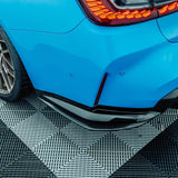 MHC+ BMW M3 SS1 Rear Side Splitters In Gloss Pre Preg Carbon Fiber (G80/G81) by MHC+ MHCP-G80-CF-RD002