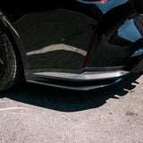 MHC+ BMW M4 SS1 Rear Side Splitters In Gloss Pre Preg Carbon Fiber (G82/G83) by MHC+ MHCP-G82-CF-RD004