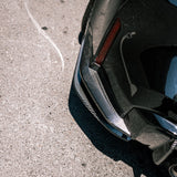 MHC+ BMW M4 SS1 Rear Side Splitters In Gloss Pre Preg Carbon Fiber (G82/G83) by MHC+ MHCP-G82-CF-RD004