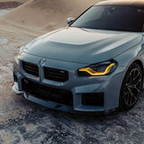 MHC+ BMW M2 G87 Edition 1 Front Splitter In Pre Preg Gloss Carbon Fiber (G87) by MHC+ MHCP-G87-CF-FS001