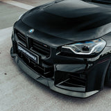 MHC+ BMW M2 G87 Edition 1 Front Splitter In Pre Preg Gloss Carbon Fiber (G87) by MHC+ MHCP-G87-CF-FS001