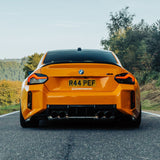 MHC+ BMW M2 G87 Edition 1 Rear Diffuser 3pcs In Pre Preg Gloss Carbon Fiber (G87) by MHC+ MHCP-G87-CF-RD001